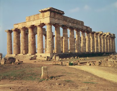 Ansicht von Tempel E, ca. 490-480 v. Chr. von Greek